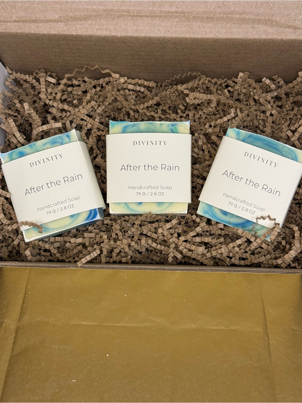 'After the Rain' | Luxury Artisan Soap - Blue & Green